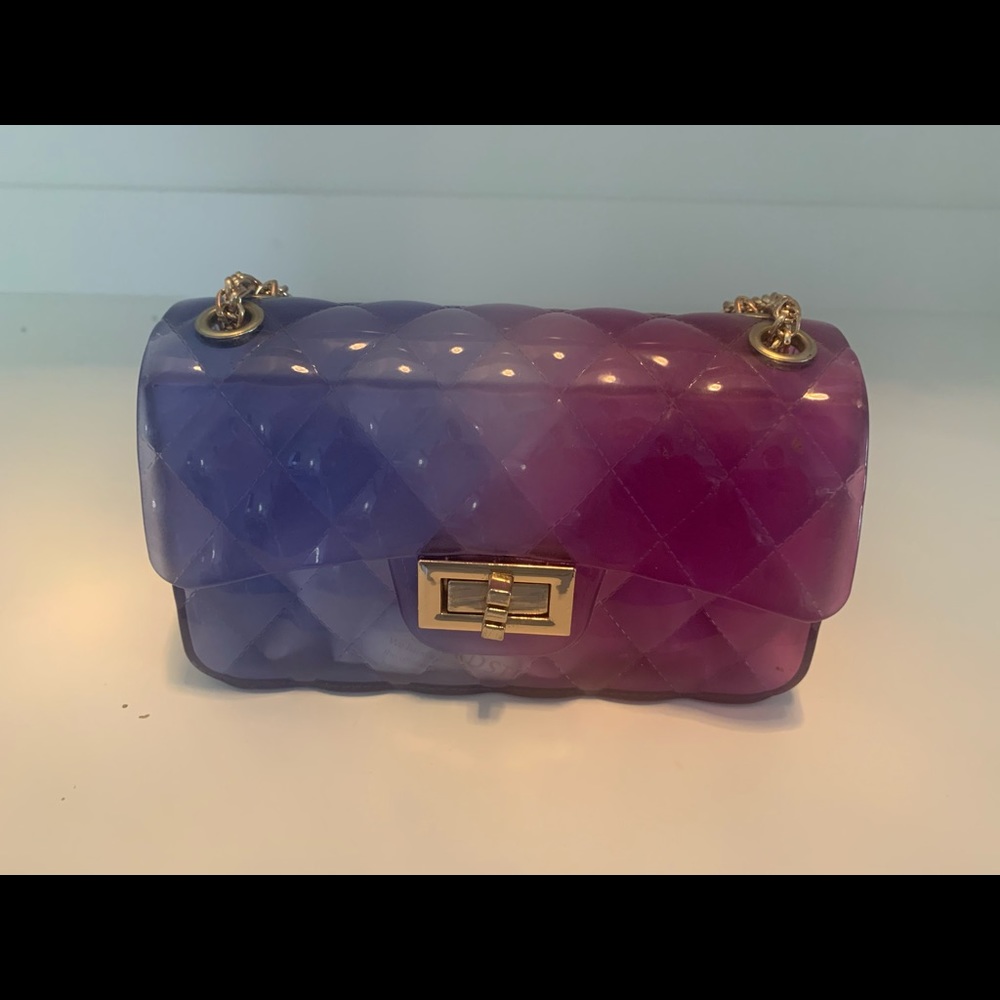 Girls purple and blue ombré purse